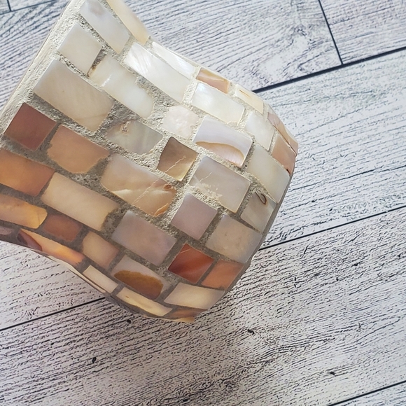 Set of 2 Yankee Candle Mosaic Glass Pearl Candle holders. - Picture 6 of 11